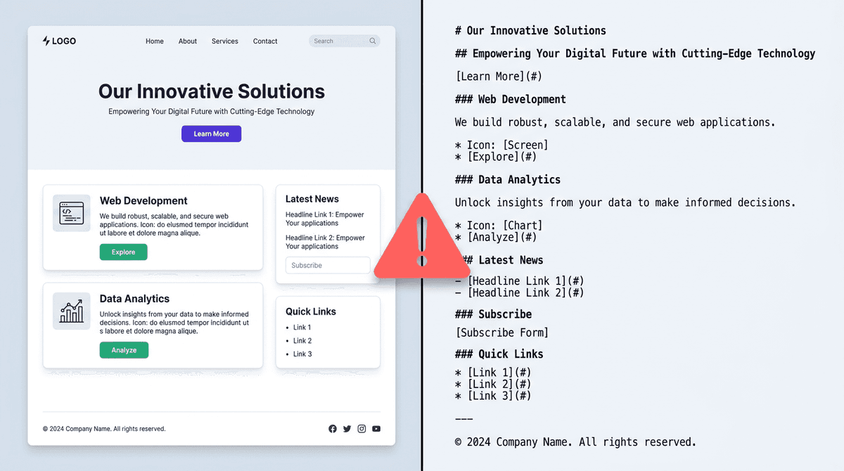 Markdown for AI Search: Why Google Says Parallel AI Pages Are Bad UX and Bad SEO