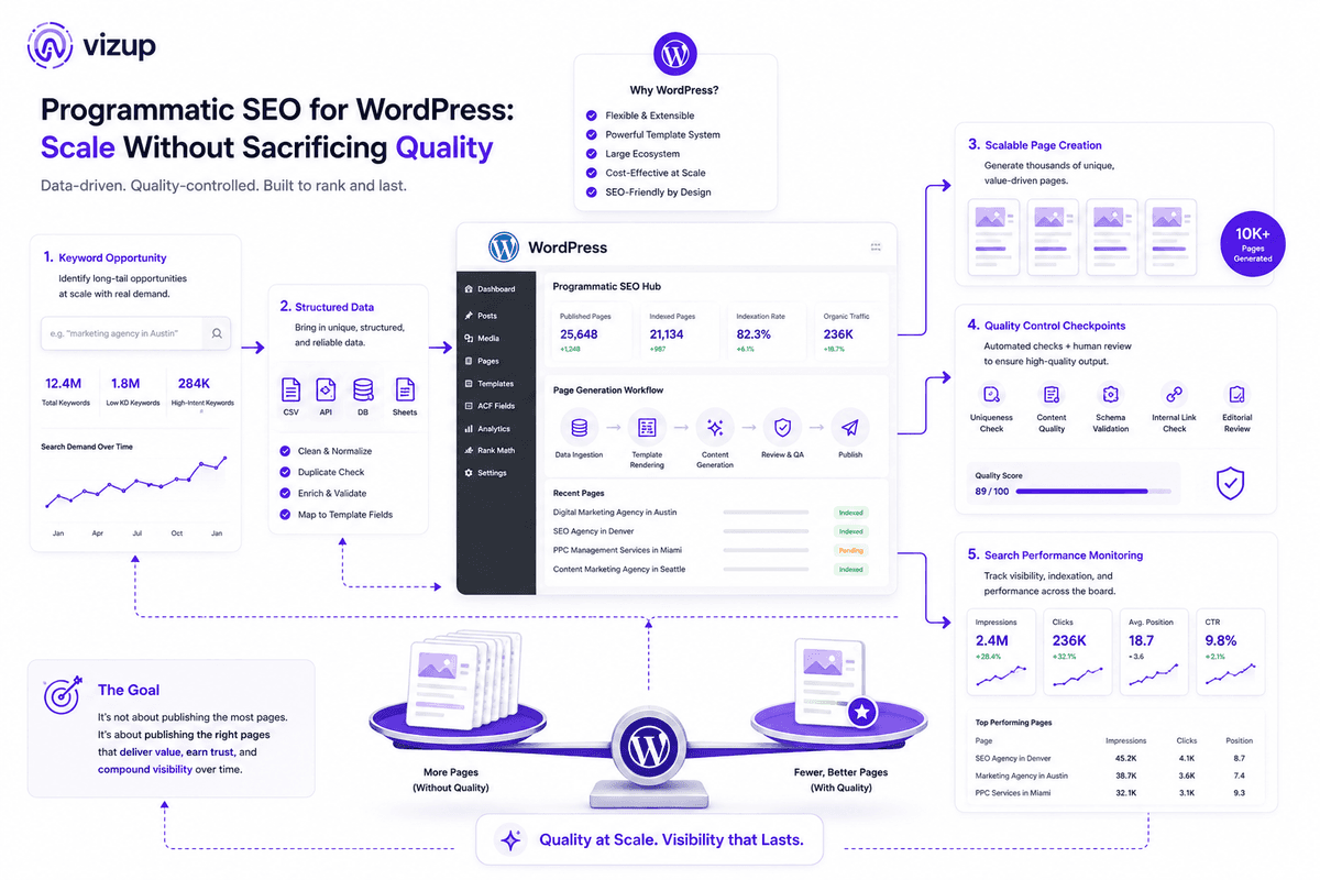 Programmatic SEO for WordPress: How to Build Scalable Pages Without Breaking SEO Quality
