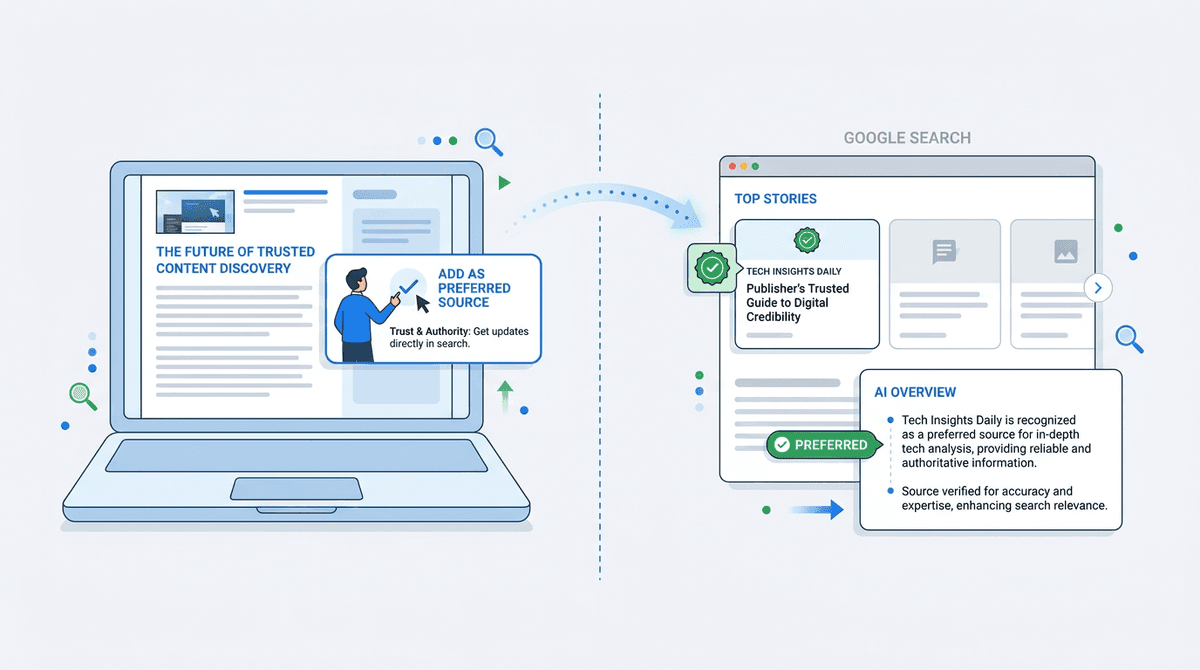 Google's New Preferred Sources Button Keeps Readers on Your Page: Here's How to Add It