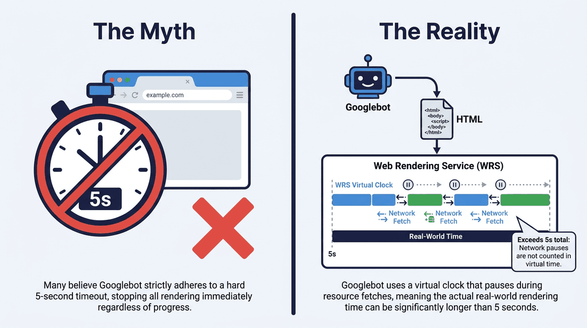 Google's Five-Second Render Limit Is a Myth — Here's What Actually Happens