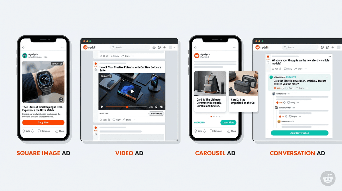 Reddit Ad Specs 2026: Image, Video, Carousel & Conversation Ad Sizes